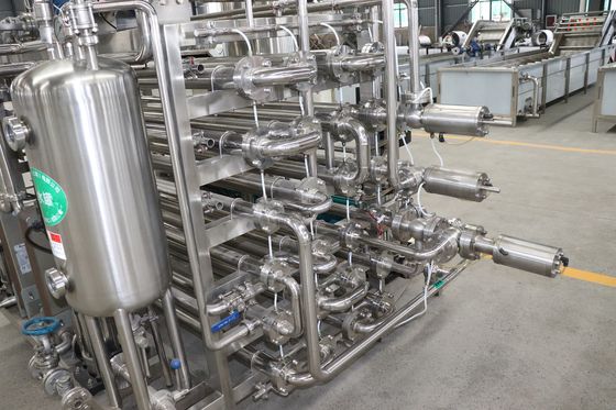 0.1 - 20 T/H het Tubulaire Roestvrije staal van de UHT-sterilisatiemachine