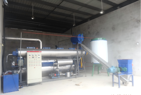 500 kg/uur Kleine geïntegreerde vispoederproductiemachine