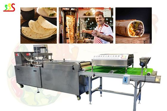 Two Heads Wheat Flour Tortilla Making Machine Stainless Steel
