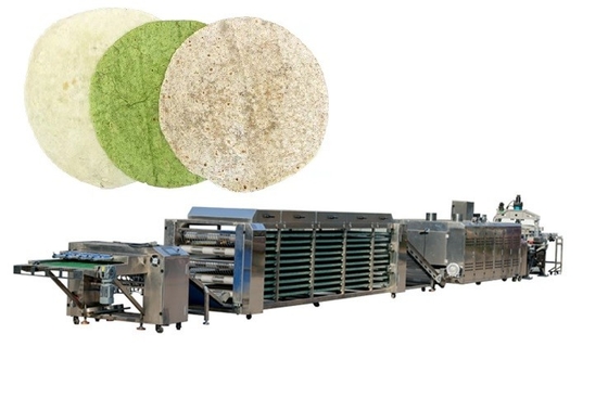Two Heads Wheat Flour Tortilla Making Machine Stainless Steel