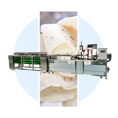 Zilveren elektrische tortilla maker met een enkele rij ontwerp voor snelle en consistente tortilla productie