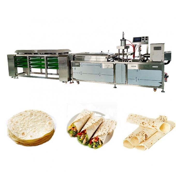 10cm Elektrische het Verwarmen 1300pcs/h Tortillaproductielijn 0